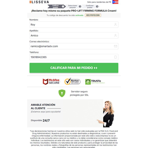 Lisseva Pro-Lift Producto