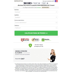 Rinavia Skin Renewing Day Cream Producto